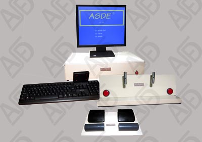 General vision of the psychotechnical equipment ASDE Driver Test N-845, for the detection of illnesses and mental disorders