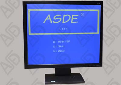 Vision screen of the test of the psychotechnical equipment ASDE Driver Test N-845