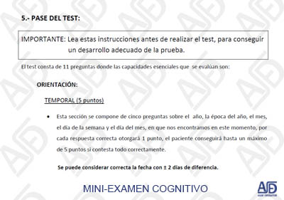 Manual de usuario del mini-examen cognoscitivo de General ASDE